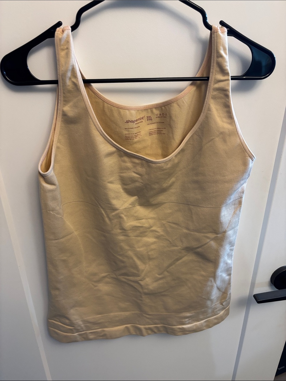 Shapermint Cream Sculpting Tank Top size 3X
